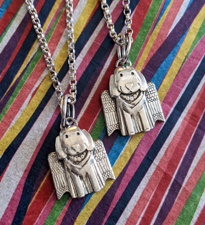 Dog Angel Pendant