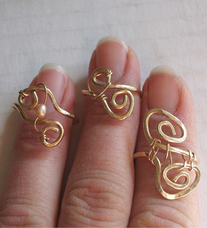 Wiggy Wire Rings