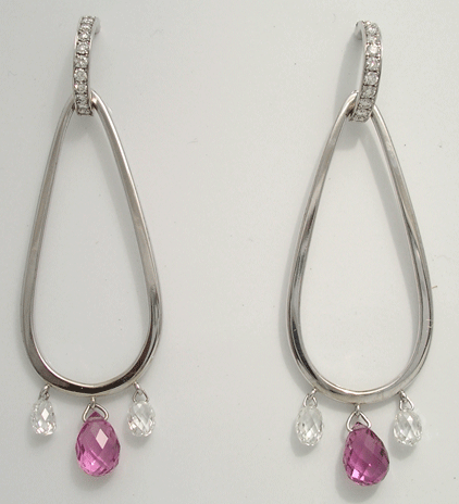 Sapphire & Diamond Earrings