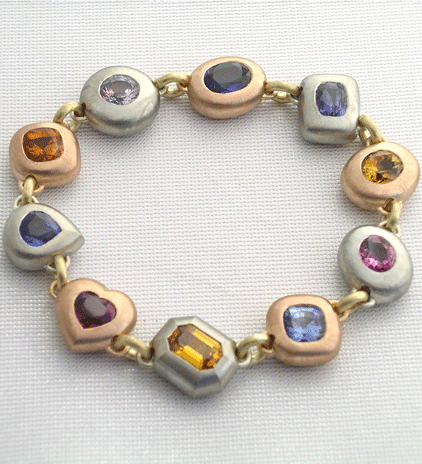 Sapphire Pebble Bracelet
