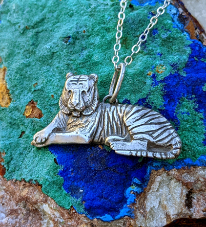 Hand Carved Tiger Pendant